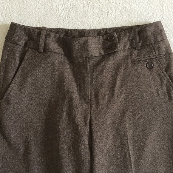Larry Levine stretch size 6 brown trousers - Picture 2 of 6